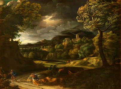 Gaspard Dughet (1615-1675) (style of) - Classical Landscape in a Storm - 771276 - National Trust