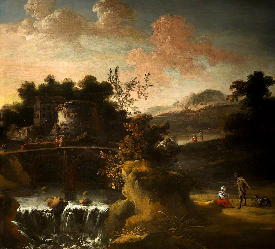 Gaspard Dughet (1615-1675) (style of) - Landscape with Figures - 1553477 - National Trust
