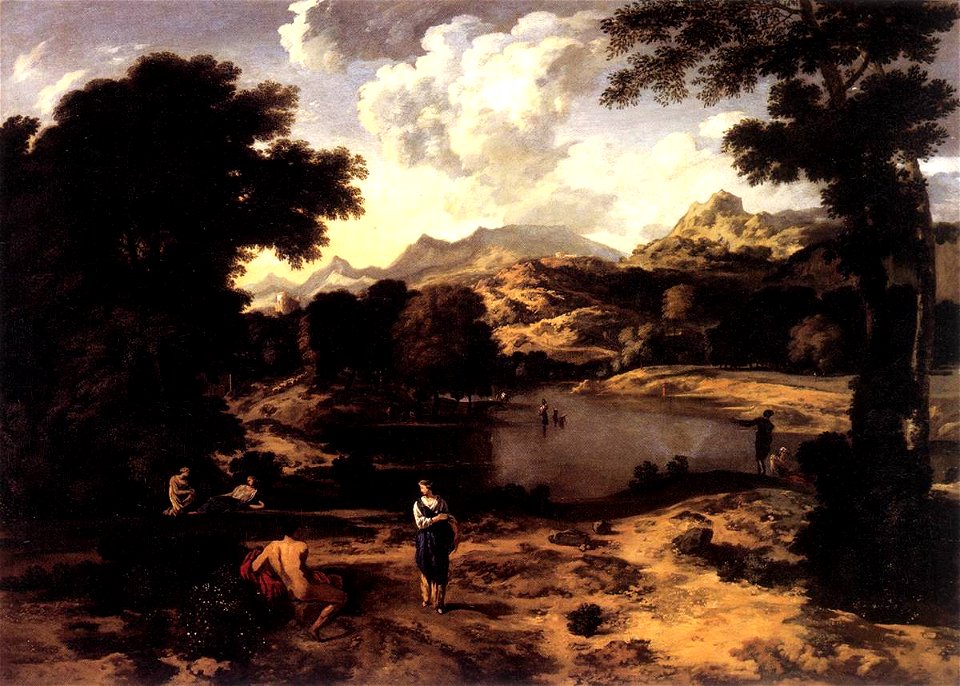 Gaspard Dughet - Heroic Landscape with Figures - WGA06837