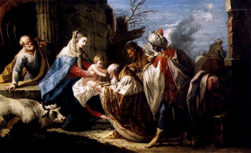 Gaspare Diziani - Adoration of the Magi - WGA6356