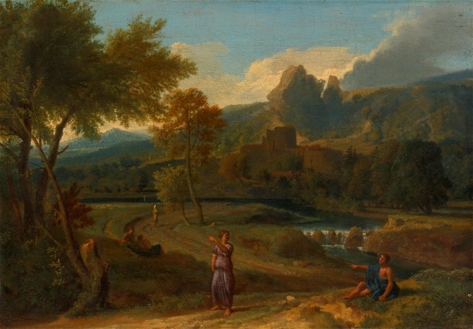 Gaspard Dughet Landscape with Classical Figures