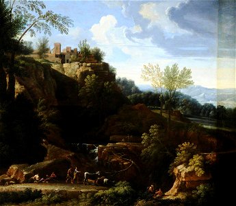 Gaspard Dughet (1615-1675) - Wooded River Alpine Landscape - 959476 - National Trust