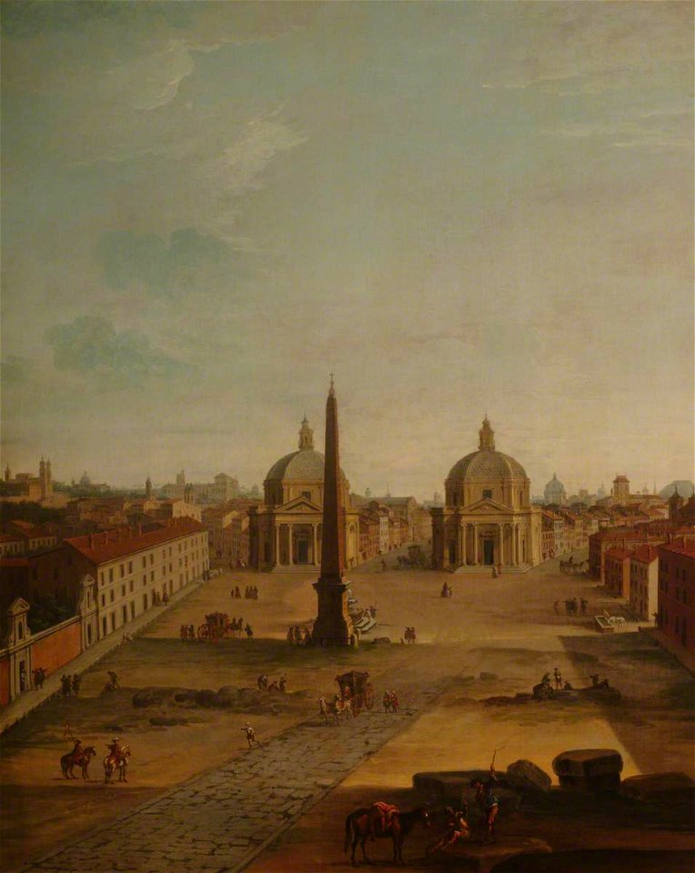 Gaspare Vanvitelli (1653-1736) (style of) - The Piazza del Popolo, Rome - 1507740 - National Trust