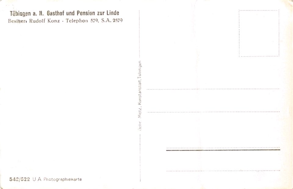Gasthof und Pension zur Linde (AK 542.522UA Gebr. Metz) R