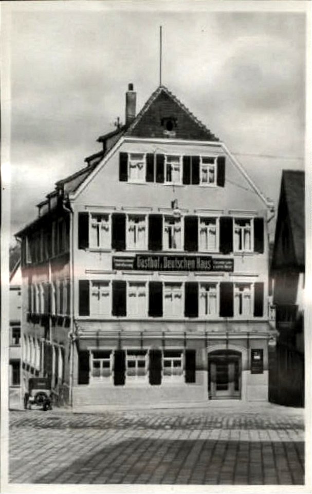 Gasthof Deutsches Haus (AK Gebr. Metz um 1910)