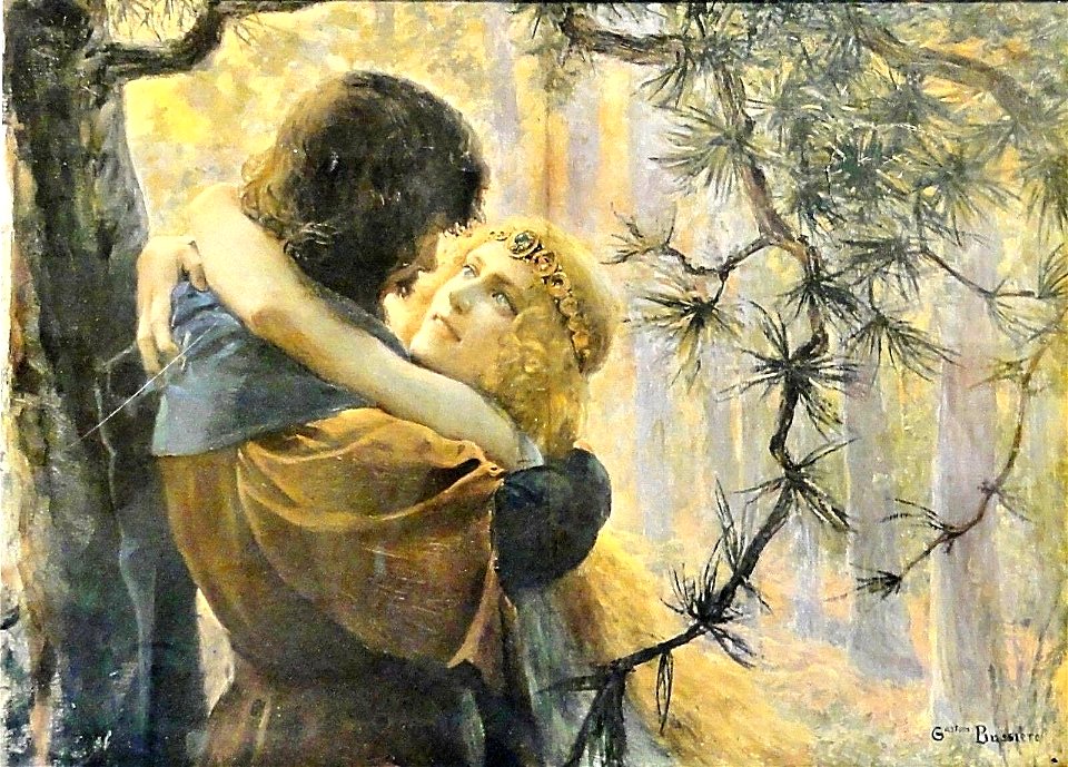 Gaston Bussière - Tristan et Iseut - Free Stock Illustrations | Creazilla