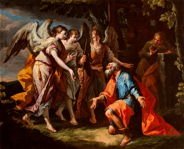 Gaspare Diziani da Belluno - Abraham and the Angels - MNK XII-A-92 - National Museum Kraków