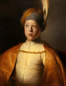 Garçon avec cape et turban (Prince Rupert du Rhin) - Jan Lievens. Free illustration for personal and commercial use.