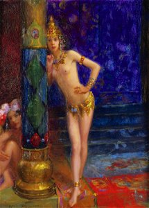 Gaston Bussiere - Two Dancers, 1912