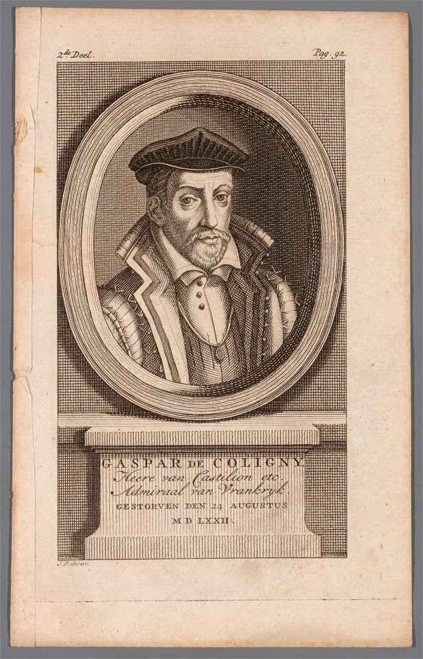 Gaspar de Coligny (1519-1572), objectnr A 16857