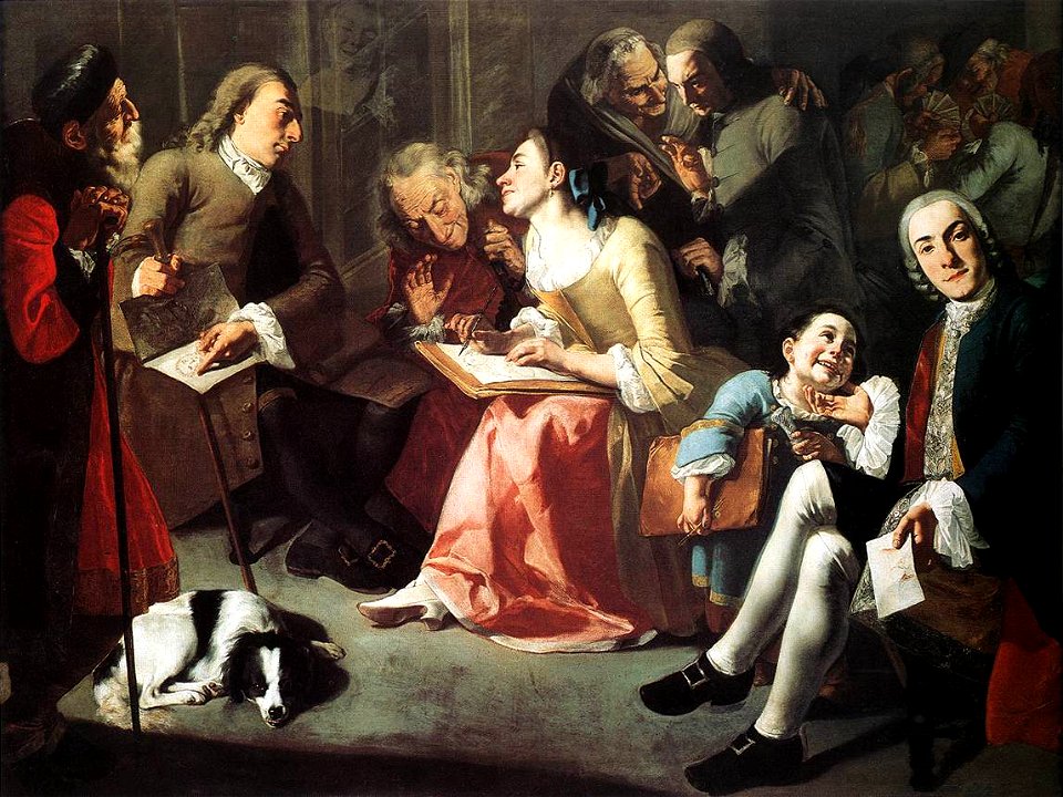 Gaspare Traversi - The Drawing Lesson - WGA23050