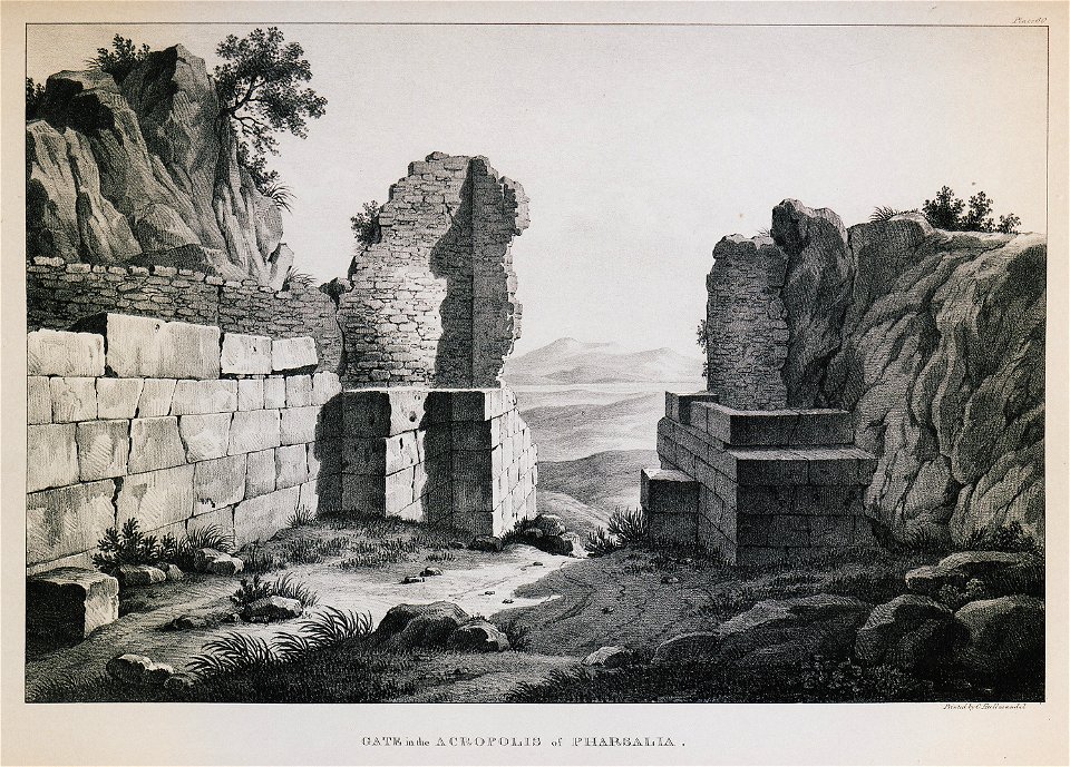 Gate in the Acropolis in Pharsala - Dodwell Edward - 1834