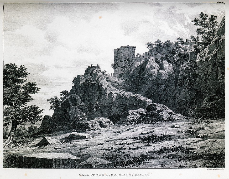 Gate of the Acropolis of Daulia - Dodwell Edward - 1834