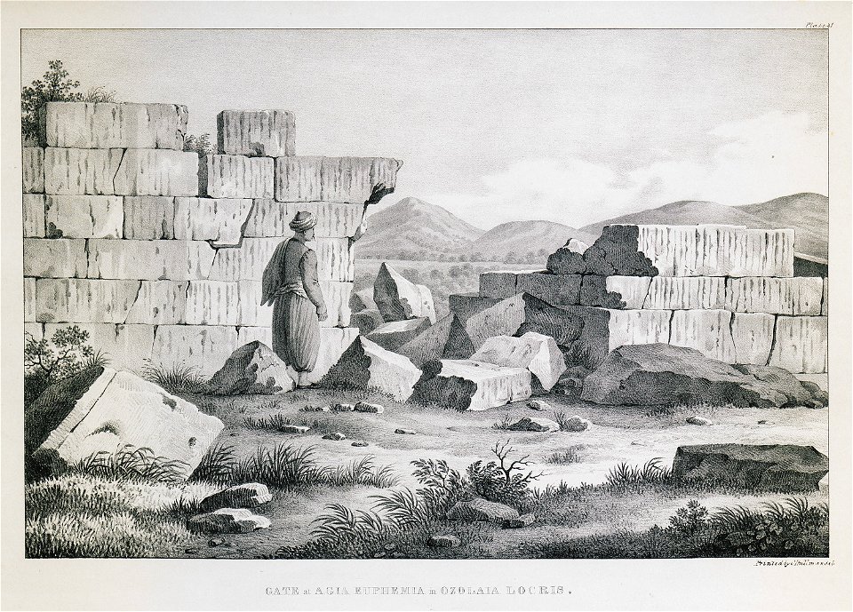 Gate at Agia Euphemia in Ozolaia Locris - Dodwell Edward - 1834