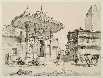 Gate of the mosque of Saint Sophia - Lewis John F - 1838