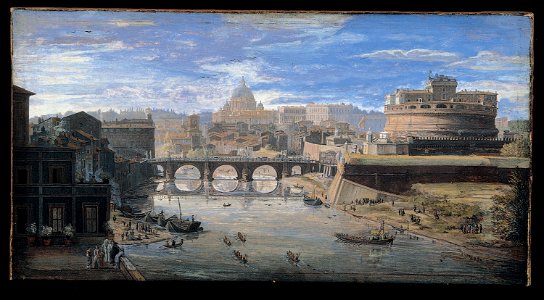 Gaspar van Wittel - View of Tor di Nona - Google Art Project