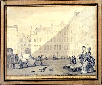 Gaspard Duche de Vancy - Exposition de la jeunesse, place Dauphine, le jour de la petite Fete-Dieu - D-5186 - Musee Carnavalet