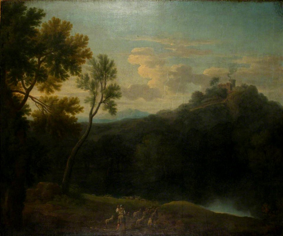 Gaspard Dughet (1615-1675) (style of) - Landscape with a Shepherd - 631109 - National Trust
