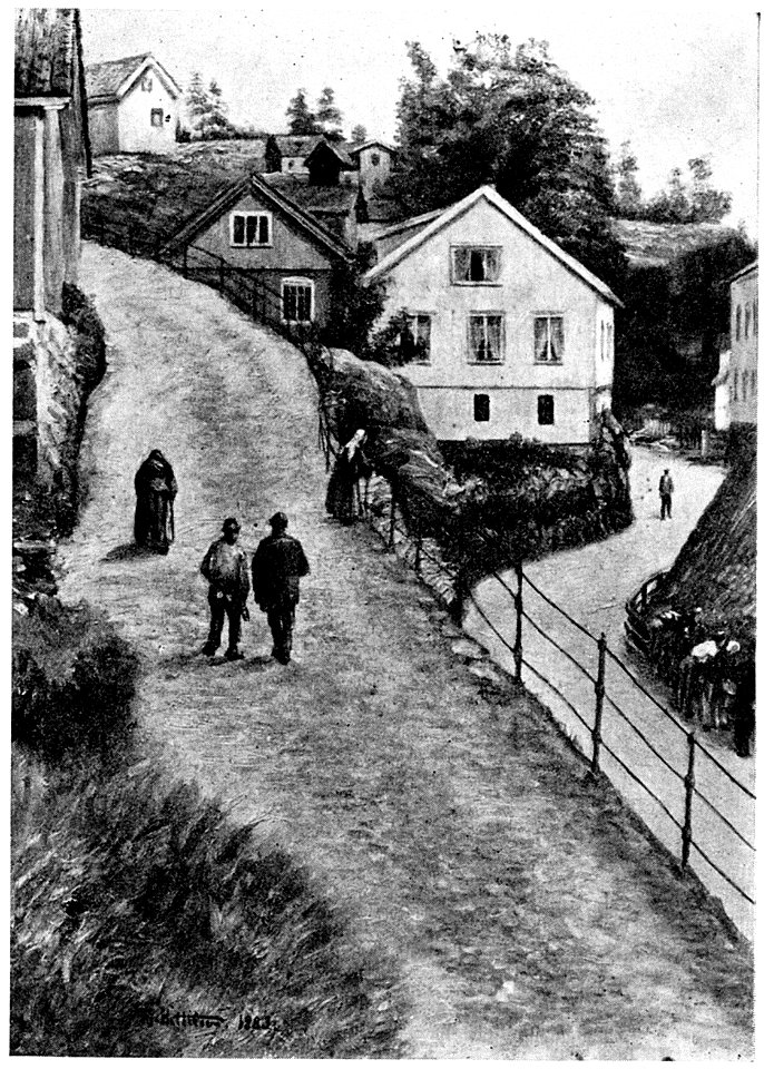 Gate i Krageroe - street in Kragerø