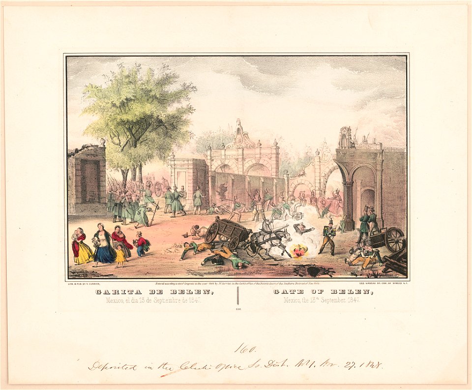 Gate of Belen- Mexico, the 13th September, 1847 Garita de Belen- Mexico, el dia 13 de Septembre de 1847. LCCN2001699796