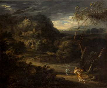Gaspard Dughet, gen. Gaspard Poussin - Landschaft mit Wettersturm - GG 465 - Kunsthistorisches Museum
