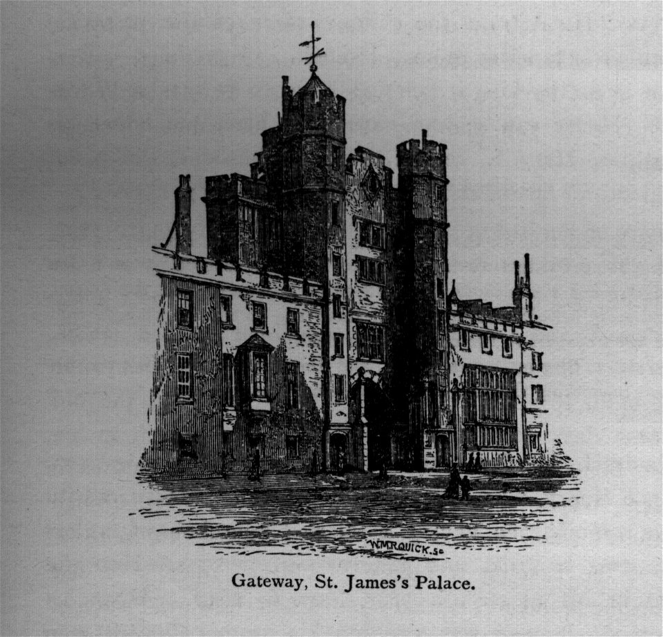 Gateway, St. James's Palace - Walks in London, Augustus Hare, 1878