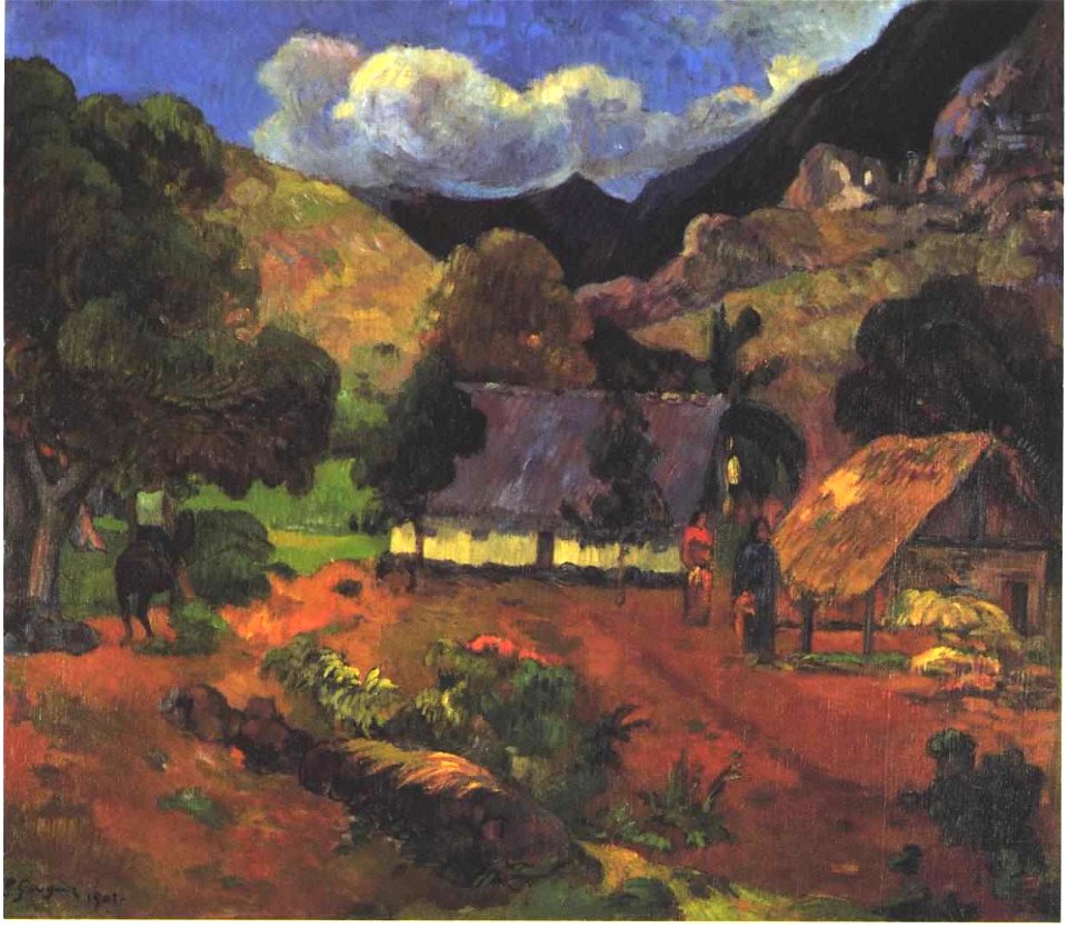 Gauguin - Landschaft mit drei Personen - 1901