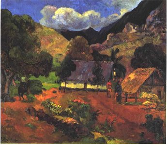 Gauguin - Landschaft mit drei Personen - 1901
