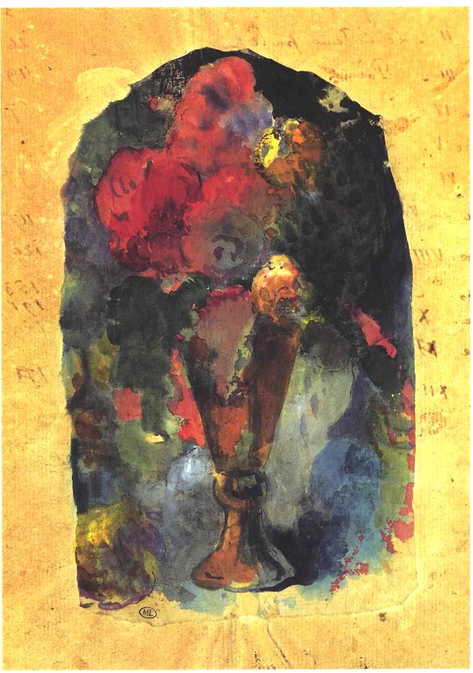Gauguin - Blumenvase nach Delacroix - 1894-97