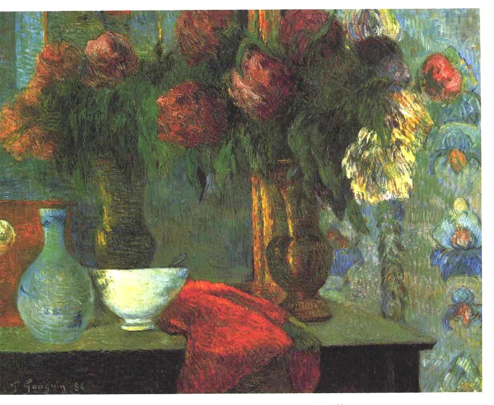 Gauguin - Stilleben mit weißer Schale - 1886