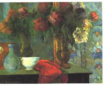 Gauguin - Stilleben mit weißer Schale - 1886