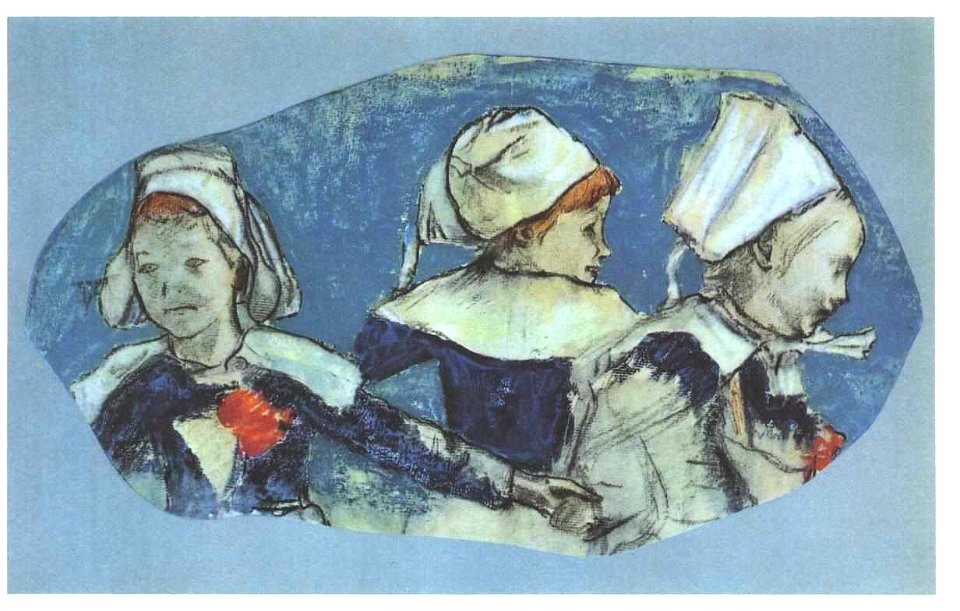 Gauguin - Tanz dreier bretonischer Kinder