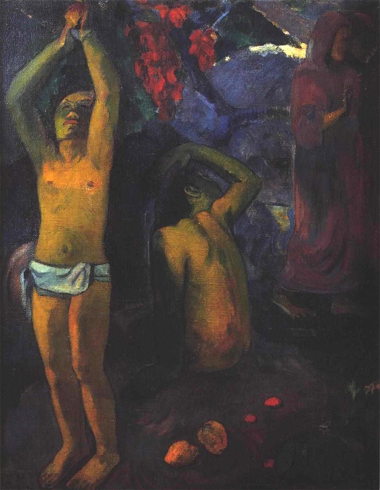 Gauguin - Tahitischer Mann mit erhobenen Armen - 1897
