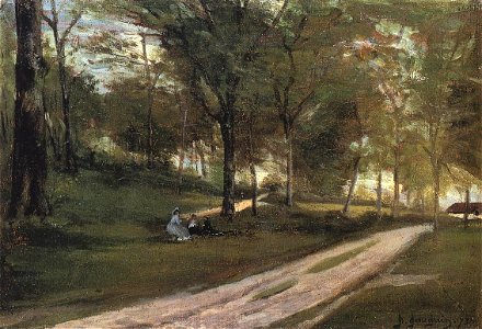 Gauguin 1873 Sous-bois Saint-Cloud II