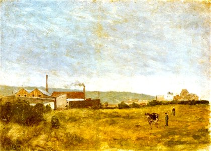Gauguin 1877 Paysage de campagne avec usines
