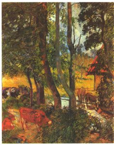 Gauguin - Kühe an der Tränke - 1985