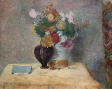Gauguin Fleurs et livre japonais