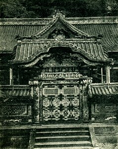Gates of the Iemitsu temple (Nikko). Before 1902