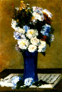 Gauguin 1876 Fleurs dans un vase bleu