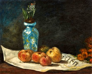 Paul Gauguin - Jacinthe et pommes sur un journal (c. 1876)