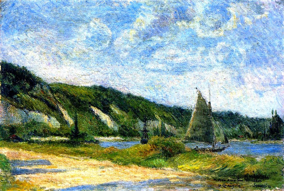 Gauguin 1884 Les Falaises de La Bouille