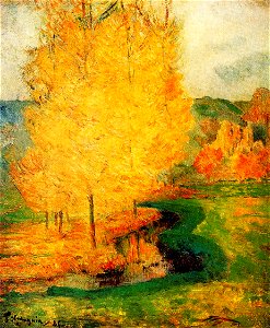 Gauguin 1885 Au Bord du ruisseau, automne