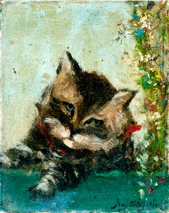 Gauguin 1884 Tête de chat