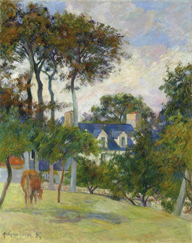 PAUL GAUGUIN 1848 - 1903 LA MAISON BLANCHE