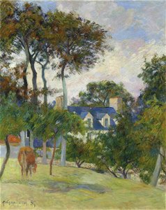 PAUL GAUGUIN 1848 - 1903 LA MAISON BLANCHE