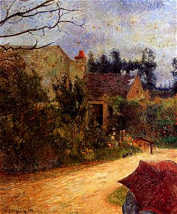 Gauguin 1881 Jardin de Pissarro, quai du Pothius, Pontoise