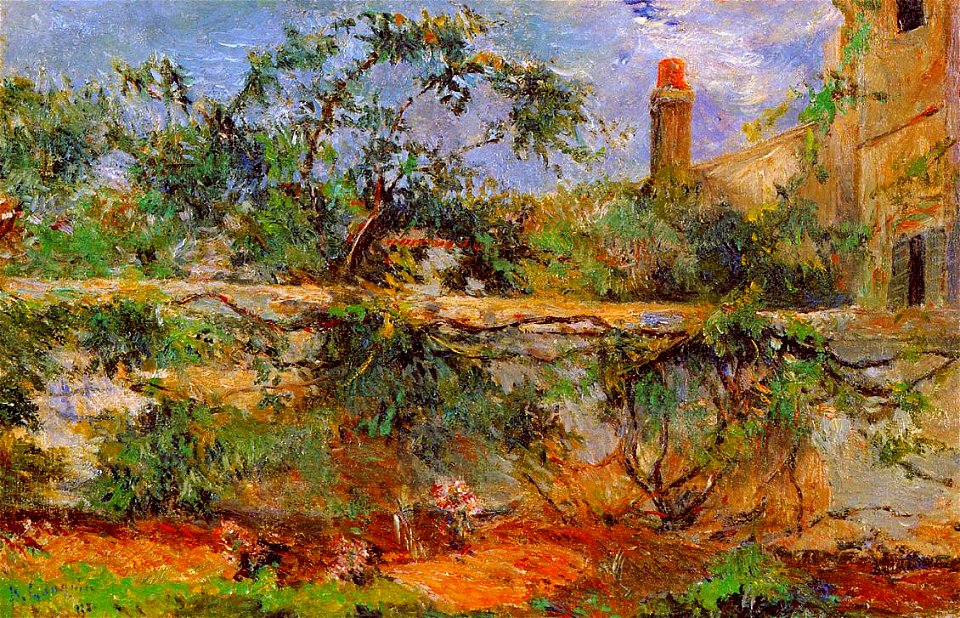 Gauguin 1881 Le Mur mitoyen