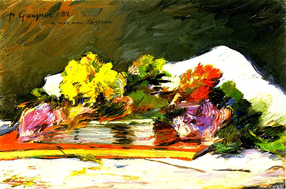 Gauguin 1882 Fleurs et livres