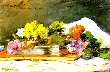 Gauguin 1882 Fleurs et livres