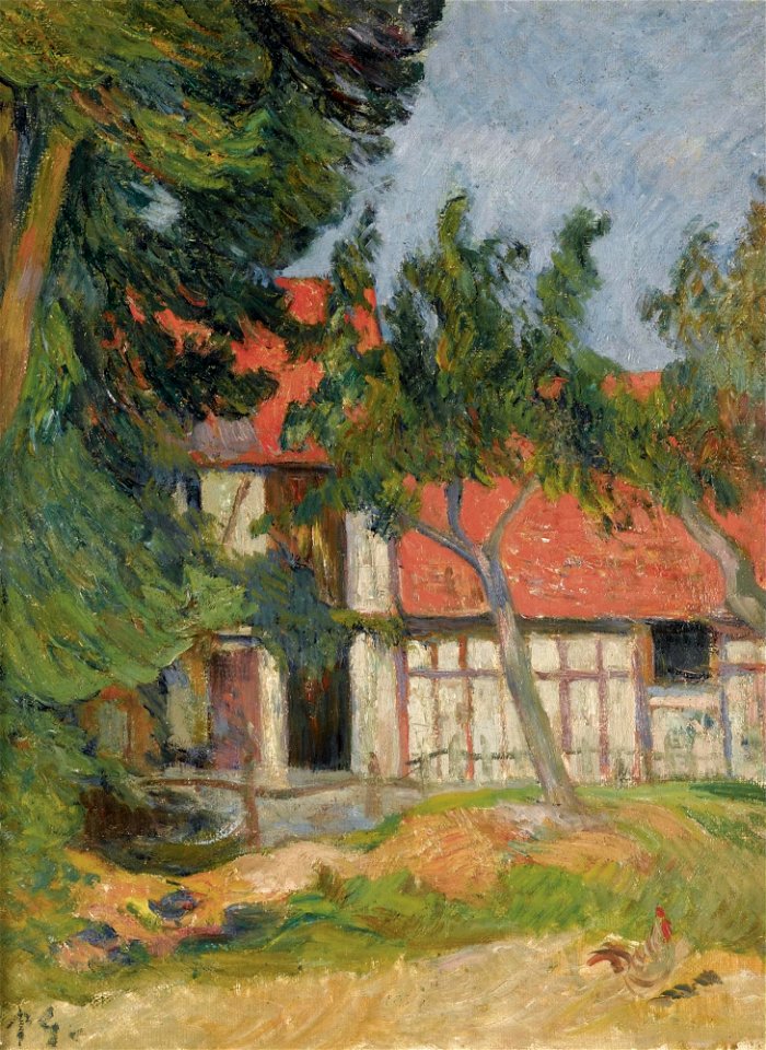 Gauguin 1885 Étable près de Dieppe I